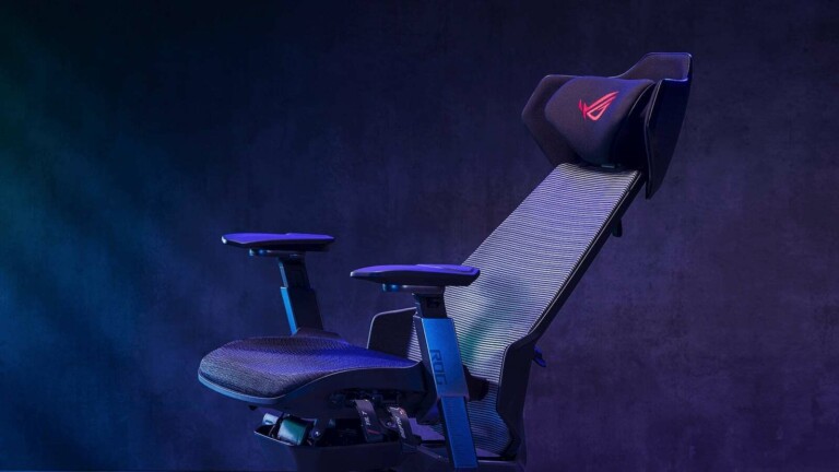 ASUS ROG Destrier Ergo Gaming Chair has a cyborg aesthetic and supports your posture