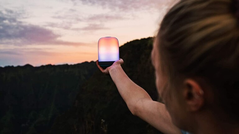 BioLite Alpenglow 250 multicolor USB lantern provides all the light you need outdoors