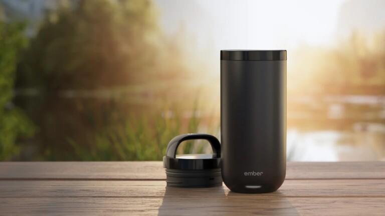 Ember Tumbler heated 16 oz coffee mug lets you set an exact drinking temperature