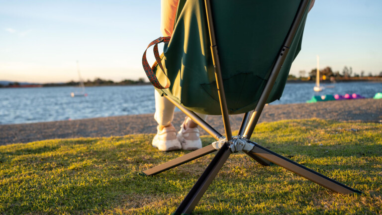 Foldable Lander is a chair, table or ottoman with a Lunar Lander and Origami inspired design