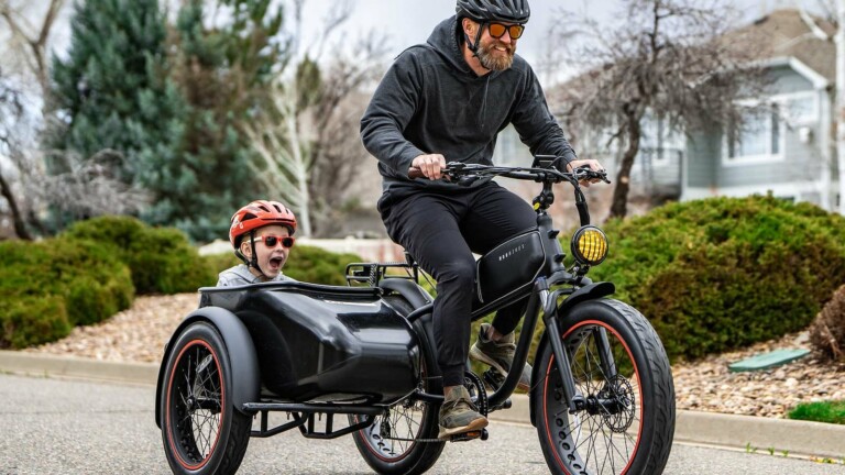 MOD BIKES Easy SideCar 3 electric cruiser bike has a retro frame and powerful motor