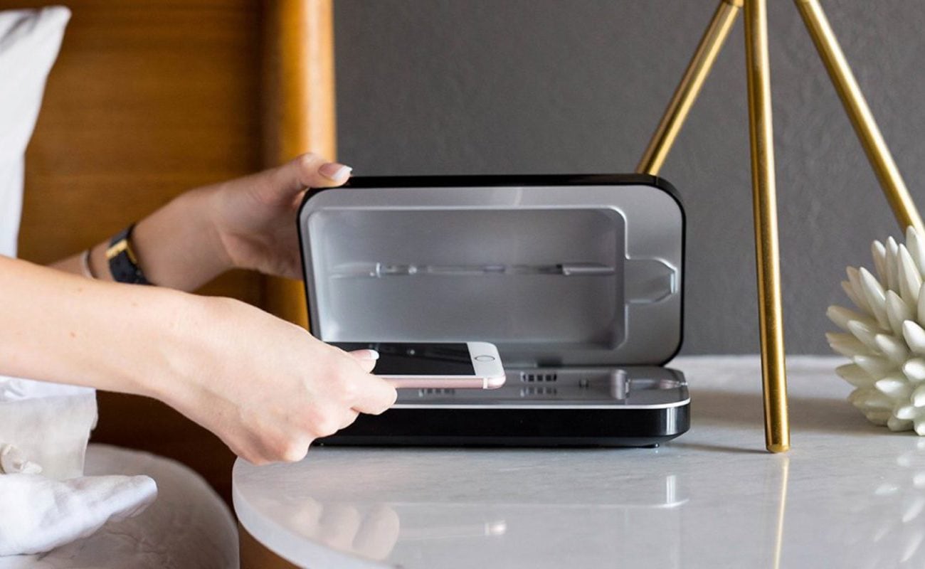 PhoneSoap 3 UV Phone Sanitizer kills nearly all the bacteria on your phone