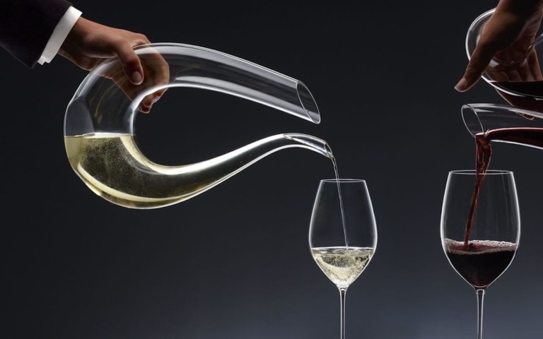 Riedel Amadeo Decanter Wine Holder adds elegance to any bar