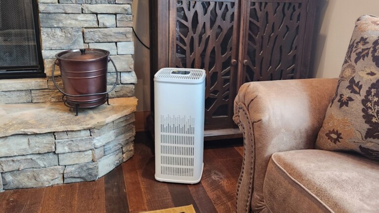 This UVC WiFi Room Air Purifier destroys viruses and combats smoke with HEPA + Photocatalyst