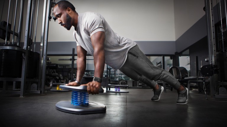 StrongBoard Balance Board fitness stability tool intensifies your workouts