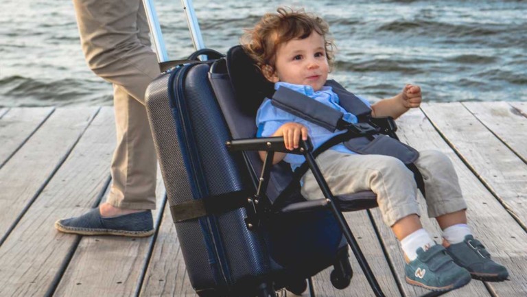 Think King SitAlong Toddler Luggage Seat makes transporting your child even easier